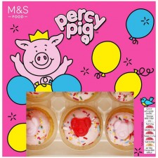Marks and Spencer Percy Pig mini Cupcakes 9 pack