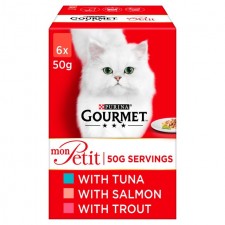 Gourmet Mon Petit Tuna Salmon And Trout 6 x 50g