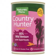 Natures Menu Country Hunter Wild Venison with Superfoods Wet Dog Food 400g