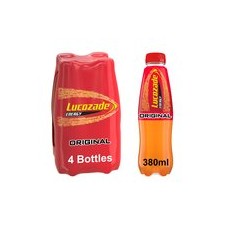 Lucozade Energy Original 4 X 380ml Bottles