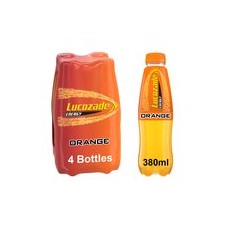 Lucozade Energy Orange 4 x 380ml Bottles
