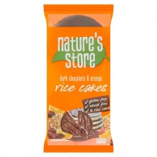 Natures Store Gluten Free Dark Chocolate and Orange Rice Cakes 100g