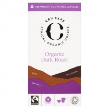 CRU Kafe Organic Nespresso Compatible Dark Roast Capsules 10 per pack