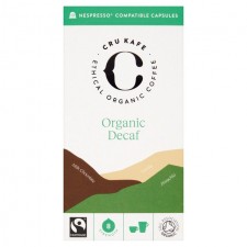 CRU Kafe Organic Nespresso Compatible Decaf Capsules 10 per pack
