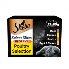 Sheba Select Slices Pouch Poultry Gravy 12 x 85g