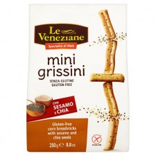 Le Veneziane Gluten Free Sesame and Chia Grissini Breadsticks 250g