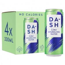 Dash Water Sparkling Lime Multipack 4 x 330ml