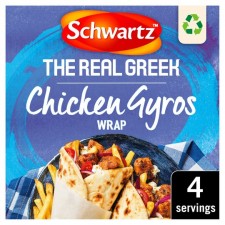 Schwartz The Real Greek Chicken Gyros Wrap 20g