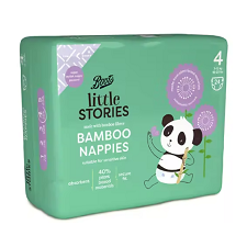 Boots Little Stories Bamboo Nappy Size 4 24 pack