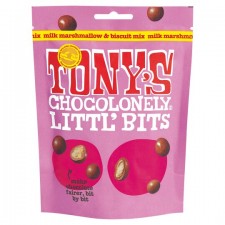 Tonys Chocolonely Littl Bits Milk marshmallow and biscuit mix 100g