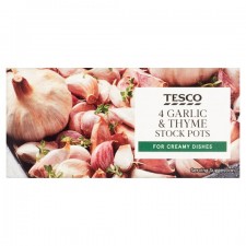 Tesco Garlic And Thyme Stock Pot 4 Pack 112G