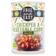 Free and Easy Organic Chick Pea and Vegetable Curry 400g