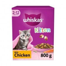 Whiskas Kitten 2-12 Months Dry with Chicken 800g