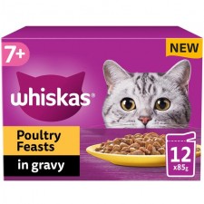 Whiskas Senior Cat Poultry in Gravy 12 x 85g