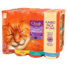 Butchers Classic Cat Food Meat and Fish Variety 24 x 400g