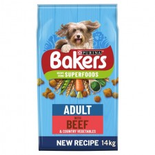 Bakers Adult Dog Beef and Veg Dry Food 14kg