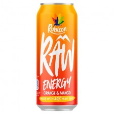 Rubicon Raw Energy Orange and Mango 500ml