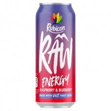 Rubicon Raw Energy Raspberry and Blueberry 500ml