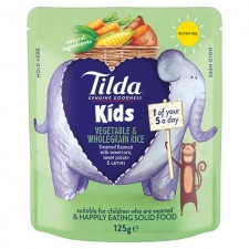 Tilda Kids Sweet Vegetable And Wholegrain Rice 125g