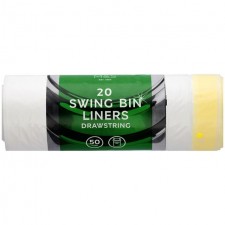 Marks and Spencer Drawstring Swing Bin Liners 50L 20 Pack