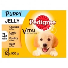 Pedigree Puppy Pouches Meat in Jelly 12 x 100g