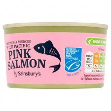 Sainsburys Wild Pacific Pink Salmon 212g