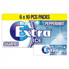 Wrigleys Extra Ice Gum Peppermint 6 Pack