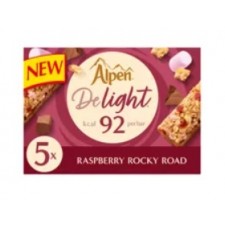 Alpen Delight Raspberry Rocky Road Bars 5 Per Pack