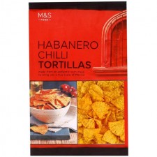 Marks and Spencer Habanero Chilli Tortilla Chips 200g
