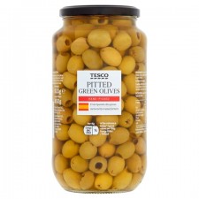 Tesco Pitted Green Olives 920g