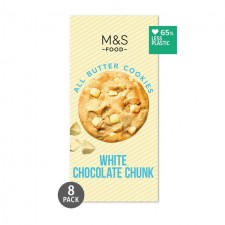 Marks and Spencer All Butter Belgian White Chocolate Chunk Cookies 250g
