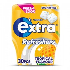 Wrigleys Extra Refreshers Tropical Chewing Gum Sugarfree 30 Pieces 67g
