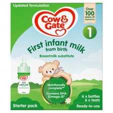 Cow and Gate First Milk Stage 1 Starter Pack 6x70ml