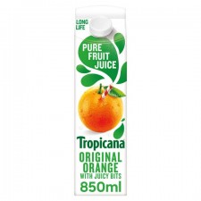 Tropicana Long Life Original Orange Juice and Bits 850Ml