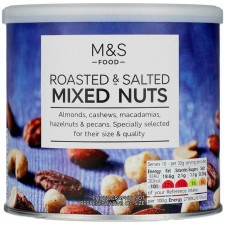Marks and Spencer Roasted and Salted Mixed Nuts 300g tub