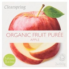 Clearspring Organic Apple puree 2 x 100g