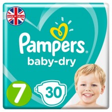 Pampers Baby Dry Nappies Size 7 x 30