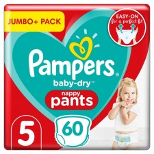 Pampers Baby Dry Nappy Pants Size 5 x 60