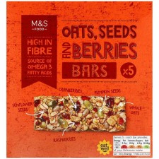 Marks and Spencer 5 Oats Seeds and Berries Cereal Bars