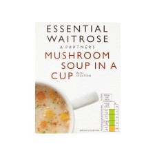 Waitrose Essential Mushroom Cup Soup 4 Sachets