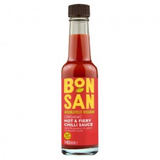 Bonsan Organic Vegan Hot and Fiery Chilli Sauce 140ml