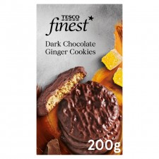 Tesco Finest Dark Chocolate Ginger Cookies 200g