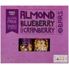 Marks and Spencer 4 Almond Blueberry and Cranberry Bars