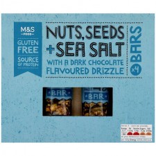 Marks and Spencer 4 Nuts Seeds and Sea Salt with Dark Chocolate Bars
