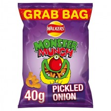 Walkers Monster Munch Grab Bag Pickled Onion 40g