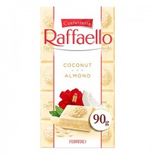 Ferrero Raffaello White Chocolate With Coconut And Almond Filling 90g