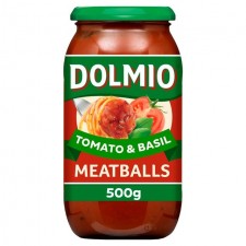 Dolmio Meatballs Sauce Tomato and Basil 500g