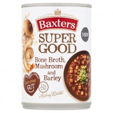 Baxters Super Good Bone Broth with Mushroom and Barley Soup 400g