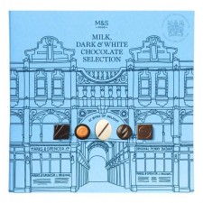 Marks and Spencer Chocolate Selection Milk Dark and White 300g