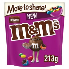 M&Ms Brownie Chocolate Share Bag 213g